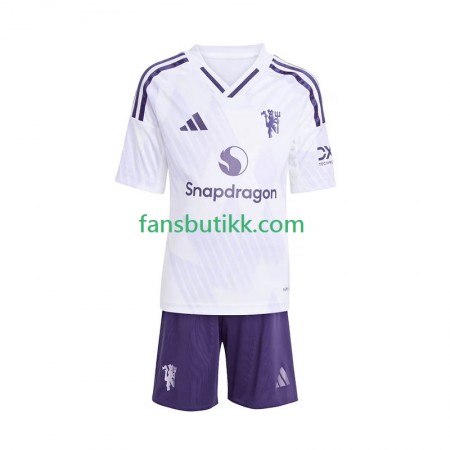 Fotballdrakt Manchester United Barn Bortetrøye 2025-2026 Kortermet